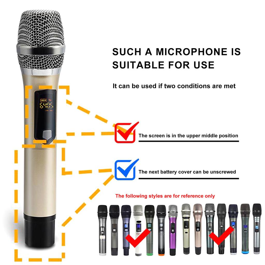 Резиновая ручка для беспроводного микрофона, защитный чехол для певцов KTV, резиновый чехол от падений
