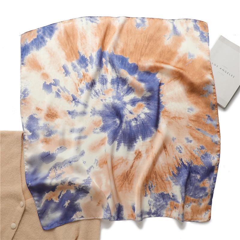 70 * 70cm New Silk Small Square Scarf For Women'S Neck Protection Professional Scarf Versatile Hair Tie Headscarf Scarf