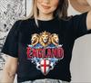 England Soccer Lion Shirt British Football Fan Graphic Tee 2026 S0526-770