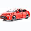 1:32-масштабная модель автомобиля Toyota Corolla, игрушечный автомобиль из цинкового сплава со звуком и светом для детей, мальчиков и девочек