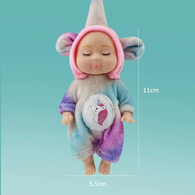 11 см Мини Спящая Кукла Реборн Мода Симуляция Куклы Мини Милая Кукла Мультяшное Животное Детская Игрушка для Детей Подарок на День Рождения