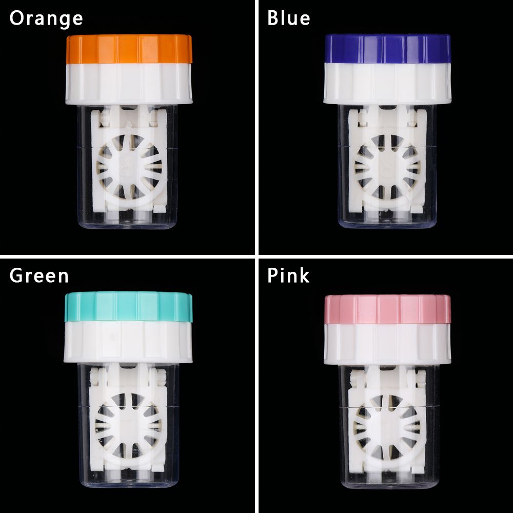 New Portable Plastic Soaking Box Travel Glasses Holder Contact Lens Case Candy Color