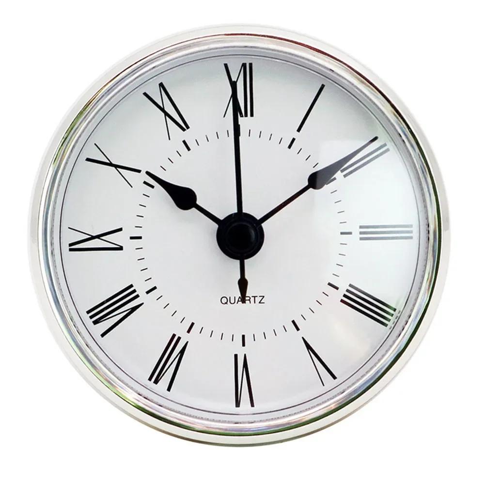 70MM Quartz Clock Inserts Movement Mechanism Replacement With A Back Cover Roman Arabic Numerals Home Decoration