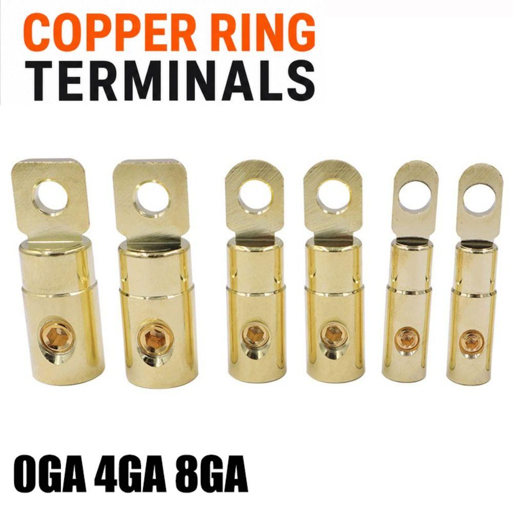 Brass Car Audio Connector O-Type Power Supply Reducer High Quality Car Audio Modified Connector