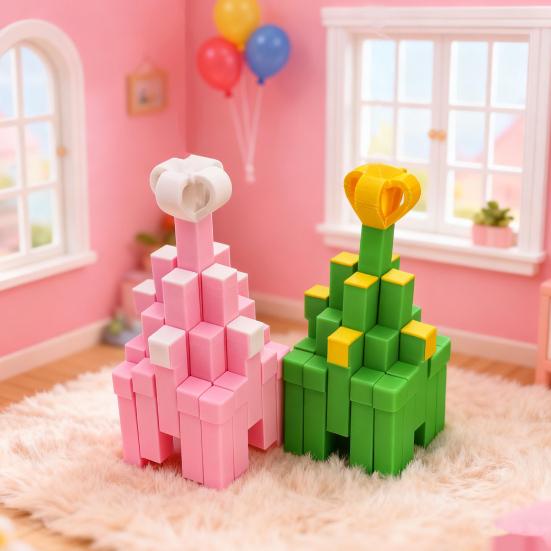 Подарочная коробка Игрушка-непоседа 3D-печать Рождественское украшение Трансформируемая подарочная коробка Игрушка для снятия стресса Наполнитель для чулка для подростков и взрослых Праздничное украшение