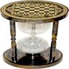 Antique Vintage Maritime Brass, Glass Chess Printed Sand Timer Hourglass