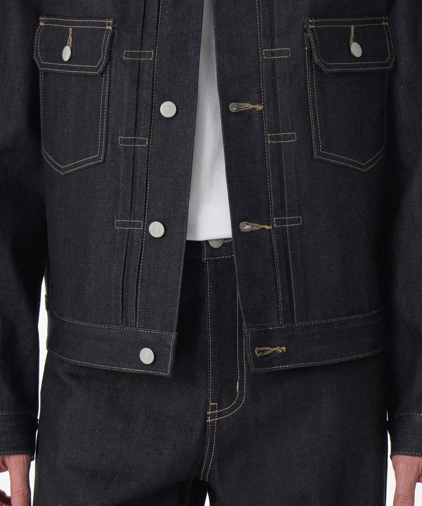 Musinsa Standard Selvedge Denim Trucker Jacket 2 [Deep Indigo]