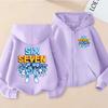 New Six Seven Zip Up Hoodies Children's Funny 67 Brainrot Sweatshirts Kid Girl Boy Zipper Hoody Casual Fashion Tops