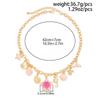 IngeSight.Z Sweet Romantic Starfish Shell Pink Flower Pendant Choker Necklace Women Summer Beach Charm Aesthetics Jewelry Gift