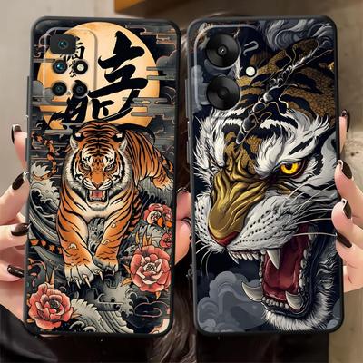 Крутой чехол-бампер с тигром для Xiaomi Redmi A5 9 A1 A2 Plus A3 A4 12C 13C 14C K40 K80 Pro 10