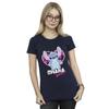 Disney Womens/Ladies Lilo And Stitch Ohana Forever Heart Cotton T-Shirt