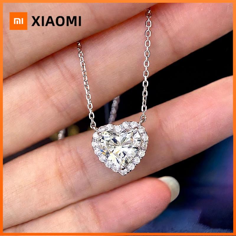 Xiaomi Huitan Heart Women Pendant Necklace Romantic Wedding Party Simple Style Accessories Inlaid Shining CZ Fashion Lady Jewelry Gift
