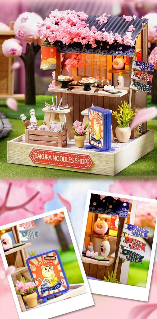 (t-FREAK) 1:32 Dollhouse Handmade Kit Set Miniature Happiness Series (QT-041+ QT-088)
