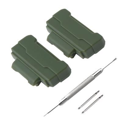 Ремешок 24 мм Замена ушка Военная Пользовательская деталь [MOD] G-SHOCK DW-5600, DW-6900, GA-100, GA-110, GA, GW-M5610 Адаптер, Ширина, Ремешок, (Оливково-зеленый)