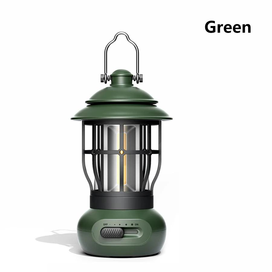 LED Camping Lantern Portable Tent Lamp USB Rechargeable Camp Lamp 3 Lighting Modes Tent Light for Outdoor Hiking Climbing Yard