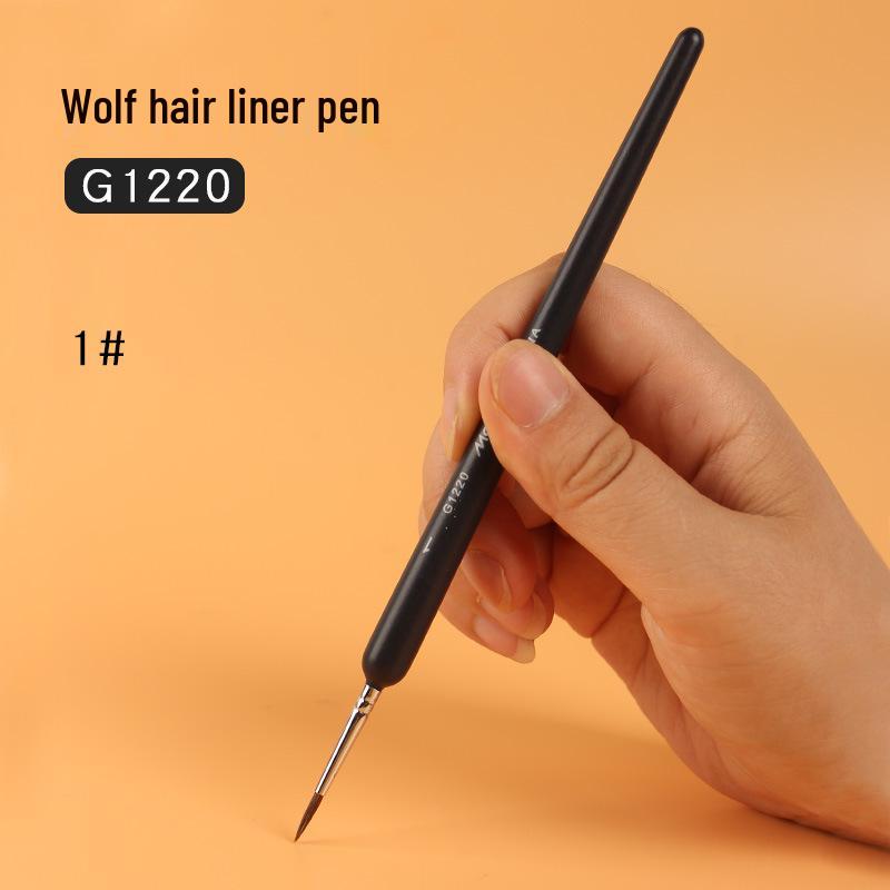 Mali G1220 Wolf Hair Liner Brush for Watercolor, Gouache, Chinese Painting, Nail Art, Oil Painting, and Line Drawing.