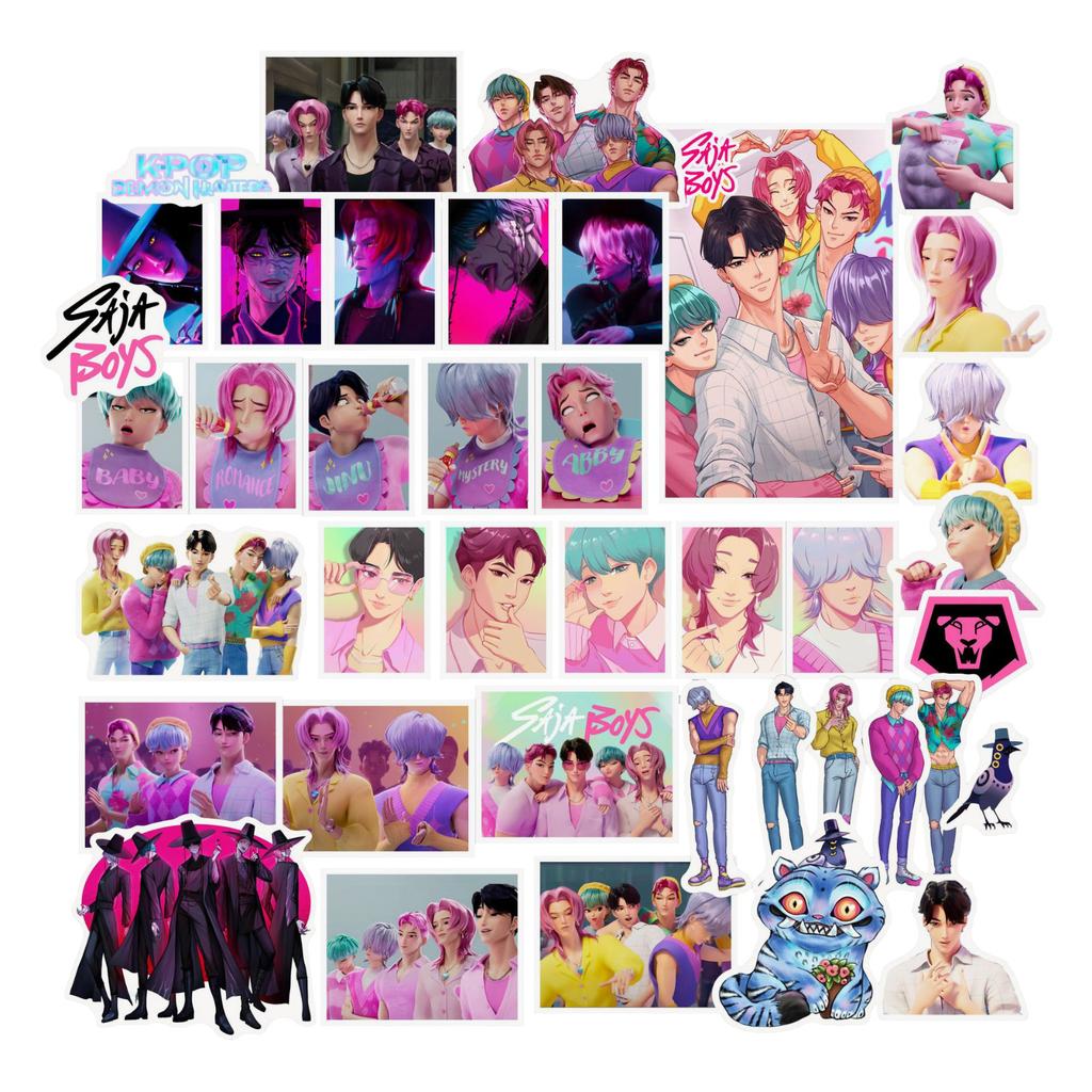 Cartoon Anime Sticker Pack For Laptop, Water Bottle, Skateboard, Luggage, And Journal Decoration