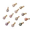 Color 12 Birthstone Pendant Diy Accessories Necklace Women'S 12Th Birthstone Color Zircon Pendant Collarbone Color Retention