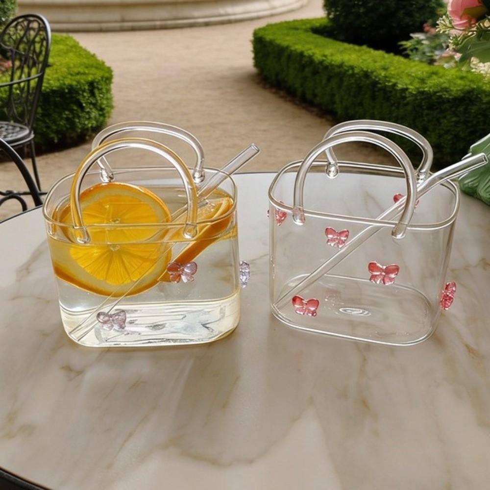 Transparent Fruit Wine Glass Funny Cold Drink Cup Hydroponic Flower Basket Glass Vase Cafe
