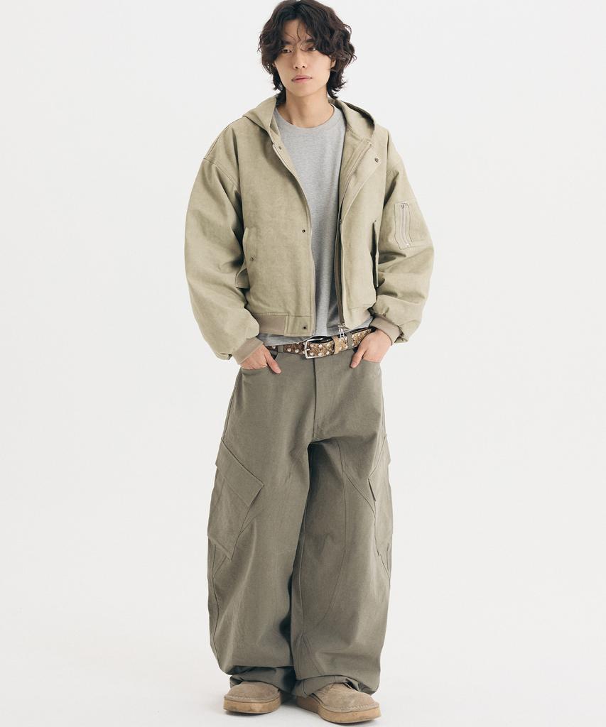 Затем наша куртка с капюшоном Washed (бежевый)