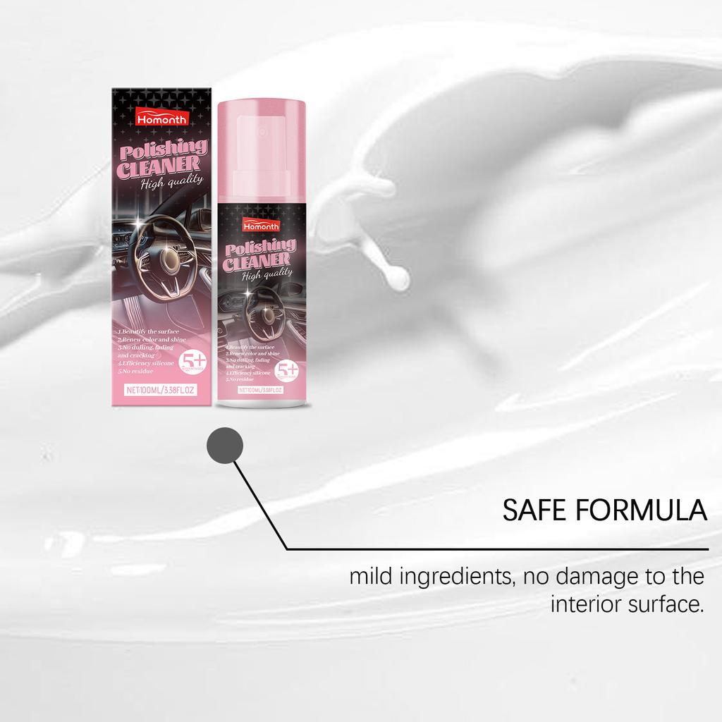 100ml Auto Interior Polish Car Shine Cleaner Interior Detailer Spray Protective Color Fading Repair Car Care Detailing Spray