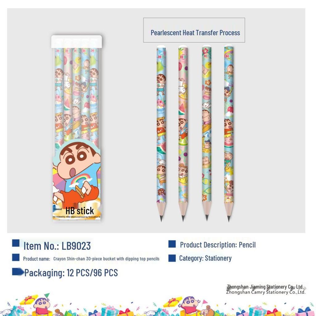 Карандаш Kusaka Crayon Shin-chan HB2B Треугольный для Правильной Осанки Письма для Детей Детского Сада и Учеников Начальной Школы.