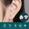 1Pair Invisible Resin Clear Ear Pins Resin Stud Earrings Heart Star Jewelry