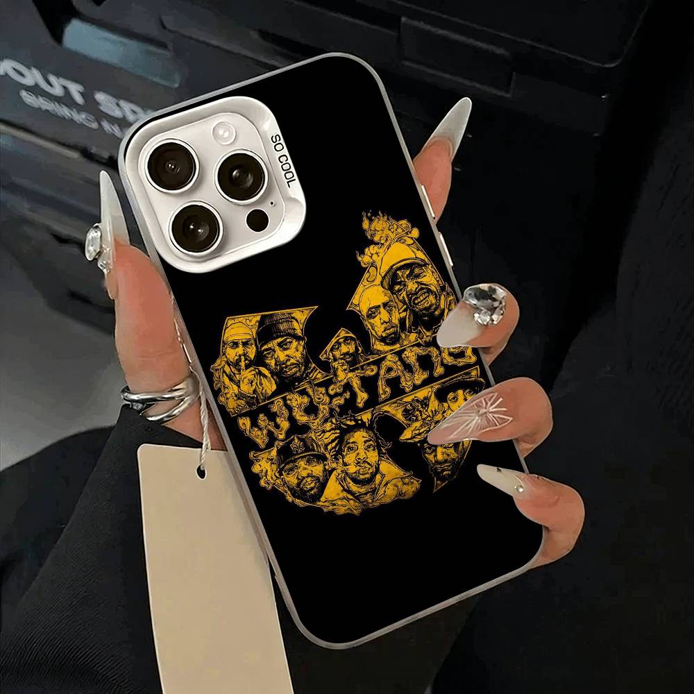 Чехол для телефона Wu-Wu-T-Tang -Clan для IPhone 17 Air 16 15 14 13 12 11 Pro Max Белый Серебристый Жесткая Крышка