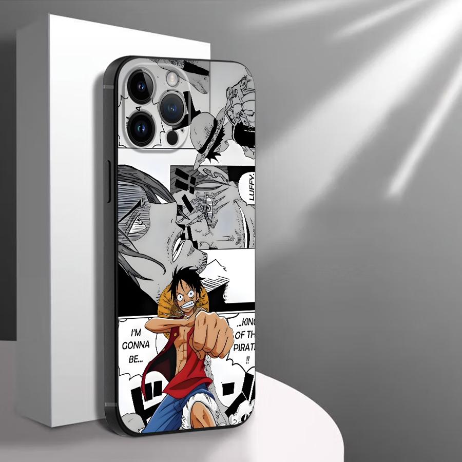 Чехол One Piece Комикс Зоро для iPhone XS Max 7 8 13 12 11 17 Pro Max 15 16 14 Plus XR 17Air Черный Мягкий Чехол для Телефона