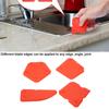 4PCS Caulk Tools Kit Silicone Glass Cement Scraper for Sealant Grout Finishing Sealing (Red)