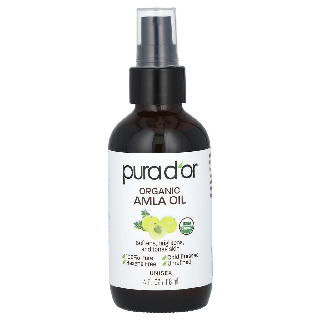 Pura D'or Organic Amla Oil, 118 Ml (4 Fl Oz)