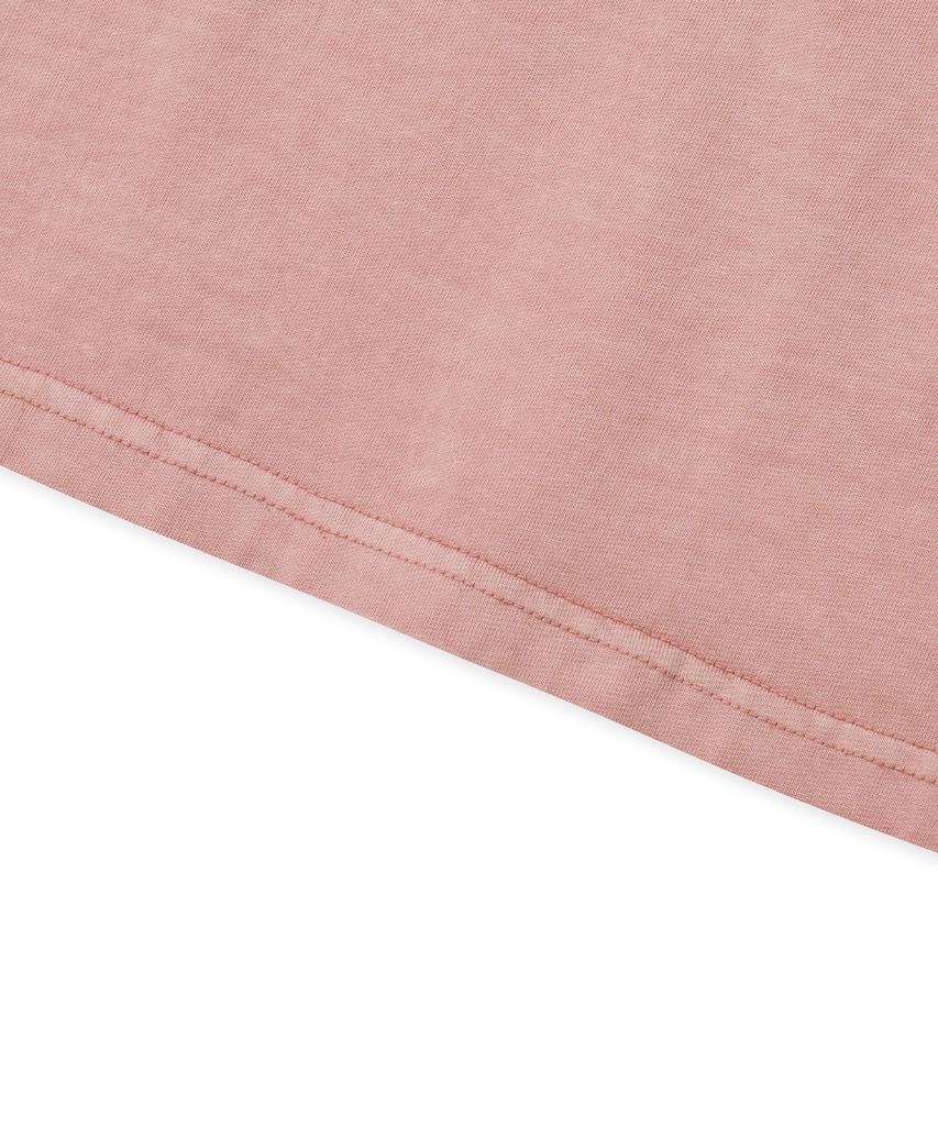 BROWNBREATH W Bb Heart Pigment Crop Tee - Indy Pink