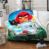 1pc Blanket angry Birds Print Design, Lightweight Blanket for Sofa, Bed- Soft &Warm, Gift for All Seasons like Christmas, Halloween