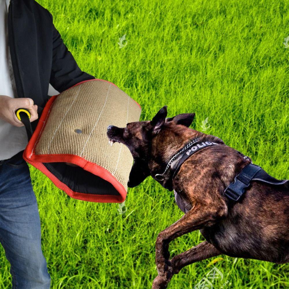 resistant With Handle Jute Dog Bite Pillow Dog Training Sleeve Arm Protection Cover Dog Bite Sleeve