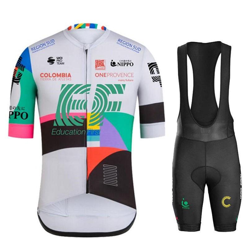 EF Rapha Cycling Suits Set Road Mountain Bike Pants Professional Team Edition Men's Short Sleeves Breathable