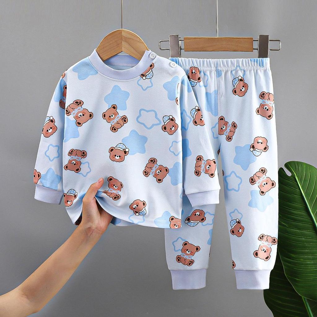 Children's Underwear Set Pure Cotton New Boys' Home Clothes Baby's All Cotton Warm Girls' Autumn Clothes Autumn Pants Children's Clothes