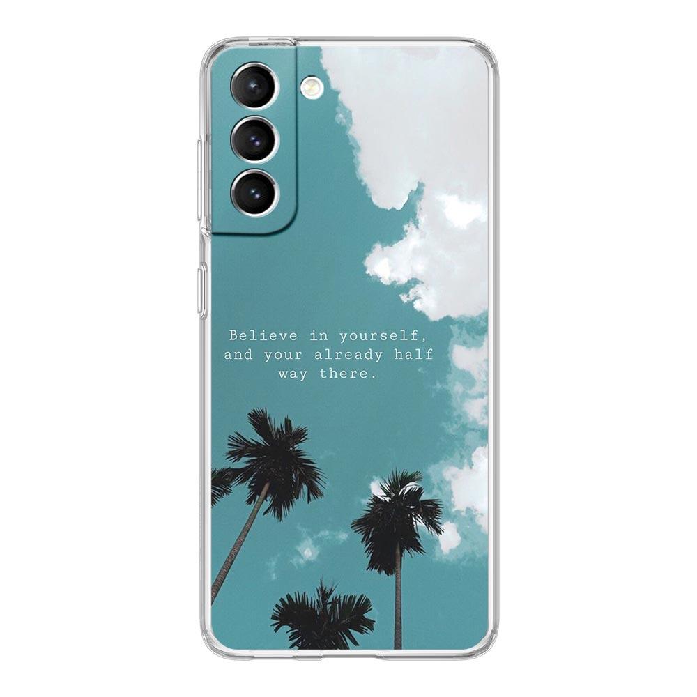 Russian Quote Slogan scenery Clear Phone Case For Samsung Galaxy S23 S22 5G S20 Ultra S21 FE 5G S10E S9 S8 S10 Plus Soft Cover