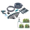 Набор для капельного полива 10м шланг регулируемая распылительная форсунка система полива растений для газона сада двора теплицы