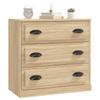 Sideboard in Sonoma Oak Finish 70 x 35.5 x 67.5 cm Particleboard