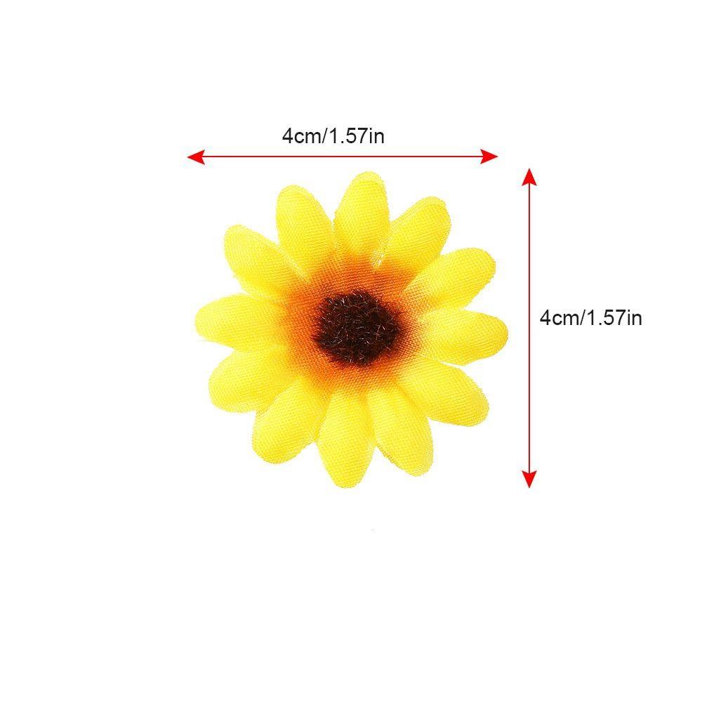 6pcs/set Bohemian Style Simulation Flower Hair Clips Cloth Girl Hair Clip Seaside