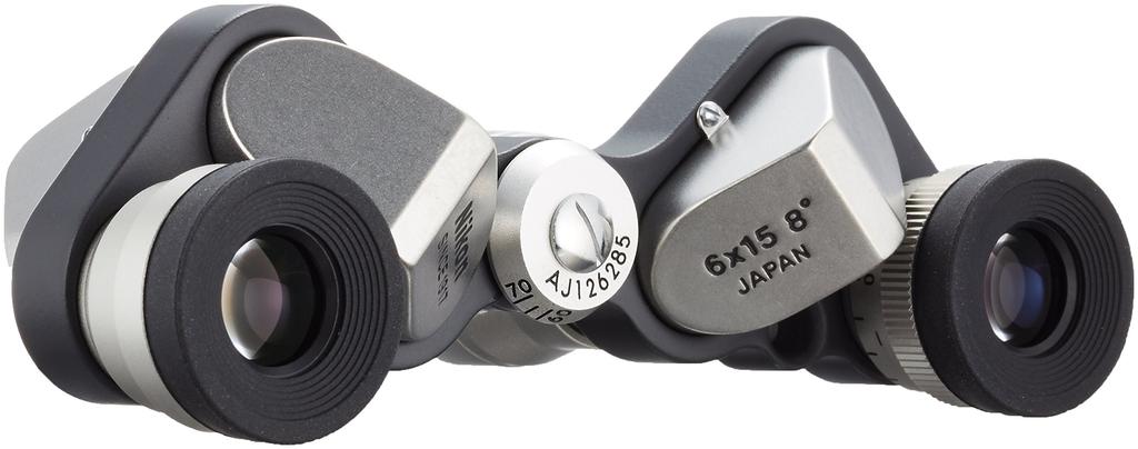 Nikon Micron 6x15 Porro Prism 6x 15mm Objective M6X15 in Silver Binoculars, Magnification, Lens, (Made Japan),