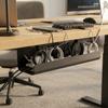 Adhesive Mount Under Desk Cable Management Tray PVC No Punch Cable Organizer  Home