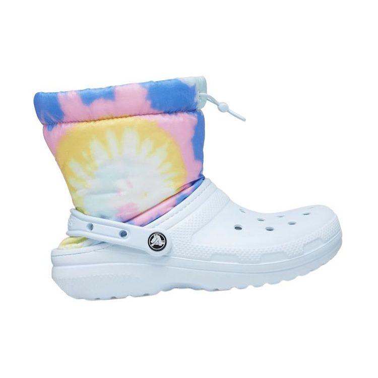 Crocs Классические клоги Теплые Нескользящие Короткие Зимние Ботинки Унисекс Белые 207328-002