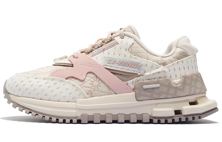 Women's Sneakers Li-Ning Li Ning Textile, Leather Cushioning Slip Resistant Abrasion Resistant Low top Casual