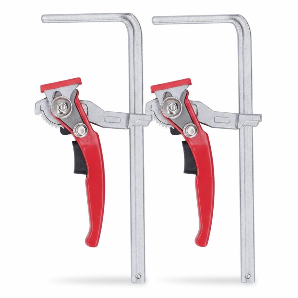 2pcs Quick Ratchet Mechanism Ratcheting Table Clamp 530 Lbs Clamping Force Bar Clamp Woodworking