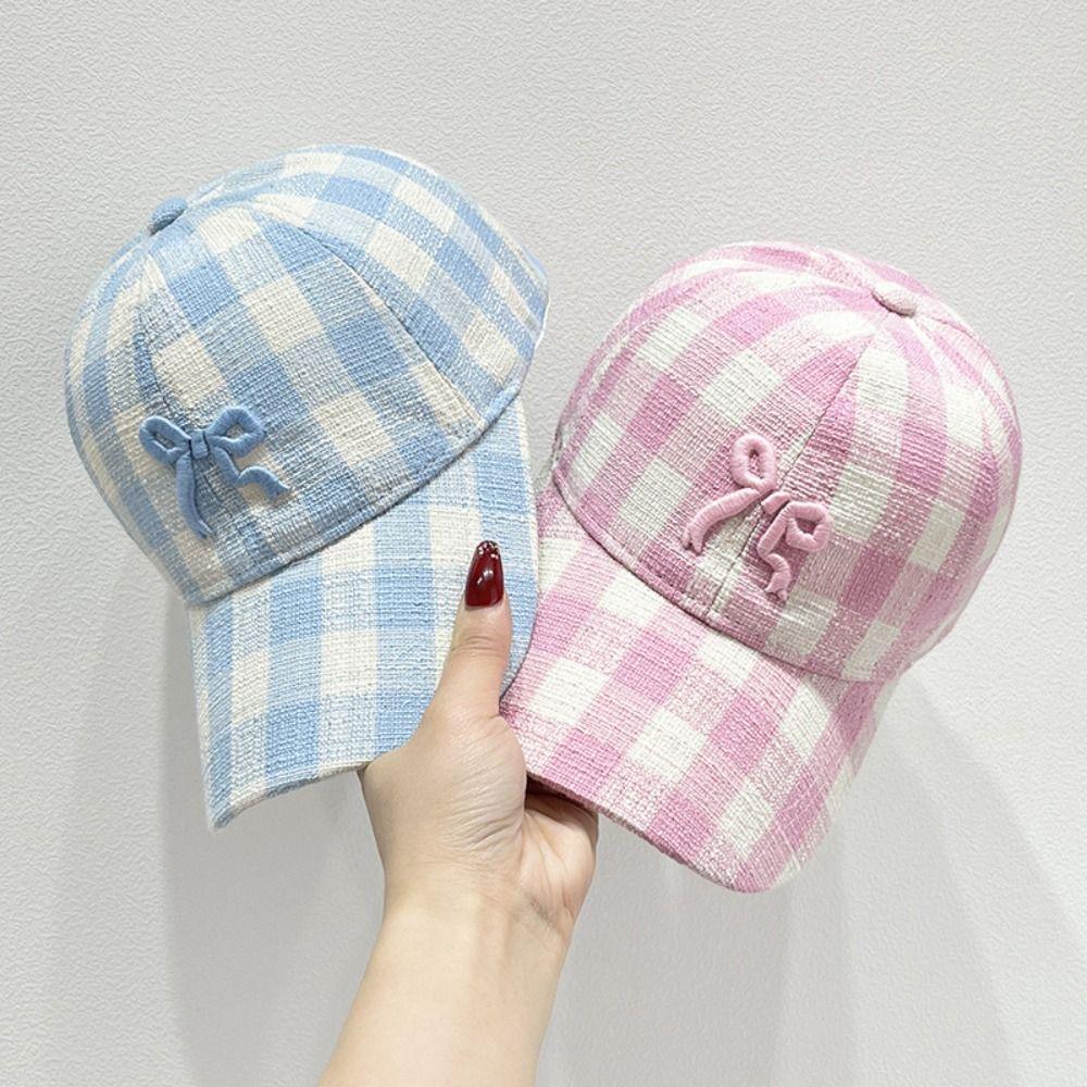 Bowknot Embroidery Peaked Cap Cotton Sun Hat Fashion Visors Cap Outdoor Sports