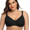 Beauwear Plus Size 36-52 Big Cup D E F Cup Unlined Bra Women Basic Underwear Full Coverage Underwire Supportive Bh