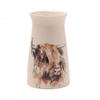 Meg Hawkins Small Ceramic Vase - Highland Cow 11 X 17.8cms