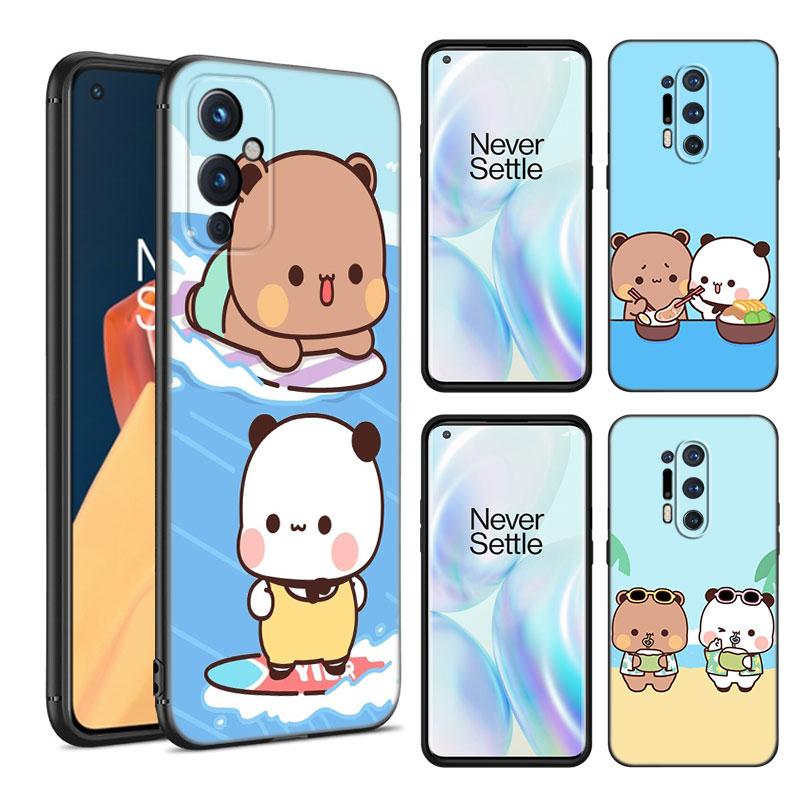 Cute BuBu DuDu Black Silicone Phone Case For OnePlus 9 10 11 12 ACE 2V Pro 9RT 10T 10R Nord CE 2 3 Lite N10 N20 N30 5G