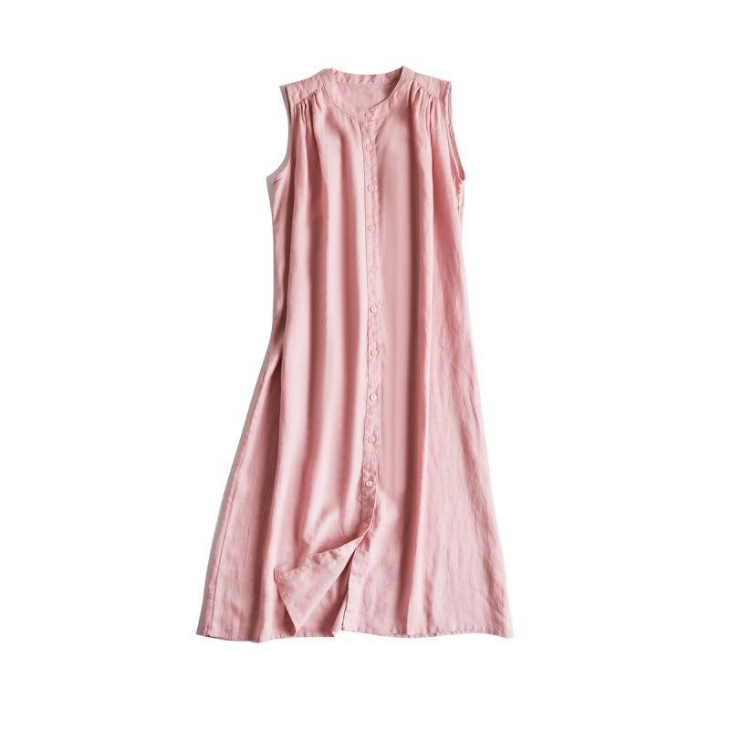 Летнее тонкое платье с коротким рукавом и открытыми плечами, свободный воротник-стойка, утягивающий кардиган, юбка-миди